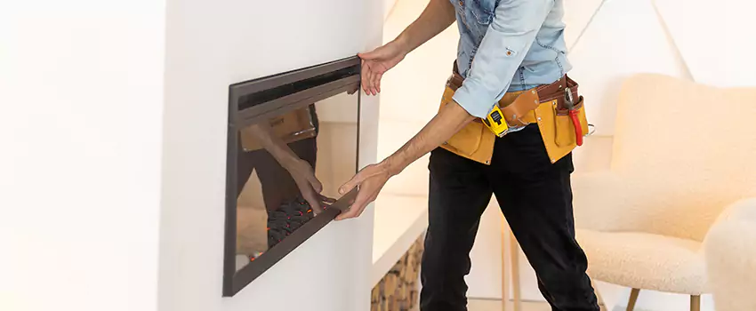 Metal Fireplace Installation in Temecula, California